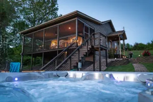 Image of Cabin in Southern Illinois - Hot Tub - Romantic Getaway -Shawnee National Forest