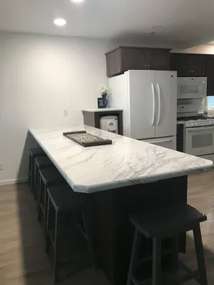 Image of Family home with large yard on the shores of Spirit Lake - amazing sunsets!