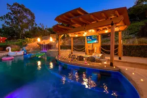 Image of 7 BR Rockstar Villa! Swim Up Bar + Heated Pool\/Jacuzzi, Slide, Waterfall +Views!