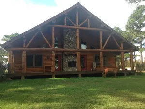 Image of Rustic Log Home in the Pines <br>Great place to rest, relax and unwind!!