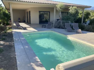 Image of High quality 4 * gîte with pool, sea, air conditioning, internet, scrub.
