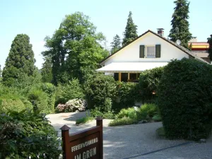 Image of Cozy apartment with large terrace, large garden and garden pond