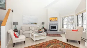 Image of Oceanfront Condo overlooking Rockland Harbor and pier. Permit#STR22-30