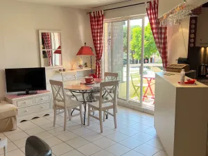 Image of Cozy 2-Room Apartment Near Beach with Marina View, Balcony & Modern Amenities