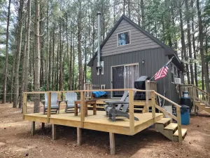 Image of Awesome private off grid cabin with creek view.