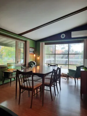 Image of Whole home, private lake, sauna, WFH office