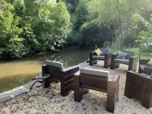Image of Riverside villa with jacuzzi in historical village