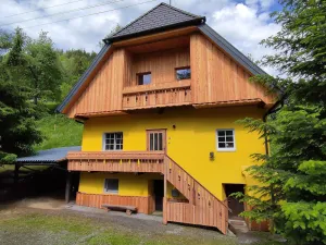 Image of Yellow house: secluded location, sauna hut, terrace, fenced - vacation with dog