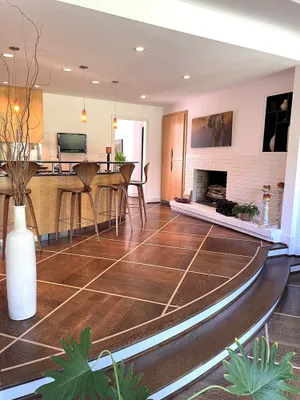 Image of Mid-century modern ranch on Sedgefield Country Club golf course