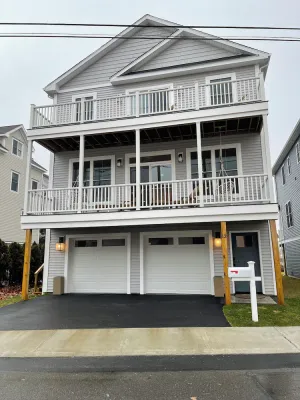 Image of Brand new house with water views just steps from beach!