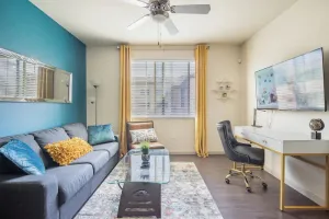 Image of Luxury Suite King Bed 👑 Wi-Fi Pool Gym ✦ 55\" Smart TVs 📺 Full Kitchen