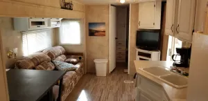 Image of Crystal Camper 2 Bedroom Large RV w/Wooded Trail