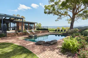Image of Luxury house with pool, fireplace and stunning Yarra Valley views