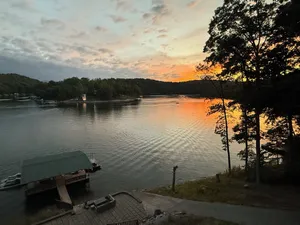 Image of Lakefront House with Hot Tub, 2 covered Decks, Boat Dock & Patio w\/ Firepit