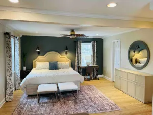 Image of Hidden Oasis: 3BR Retreat | 2 King Beds | Sleeps 9 | Sunroom | Fire Pit
