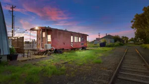 Image of Western Pacific 434 Train Caboose (Tiny Home)