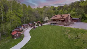 Image of Weaverville Cabin + Mini Cabins w\/ HOT TUB + Fire on 50 Acres!