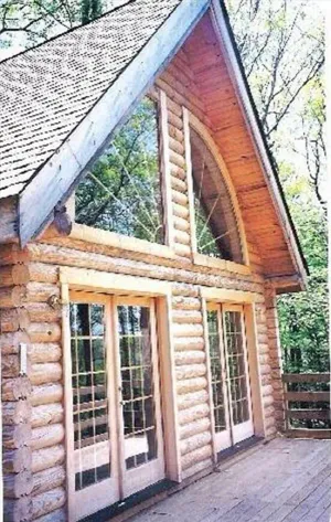 Image of Beautiful Log Chalet, Hot Tub, Gas Grill, Secluded on 6 wooded acres. Privacy