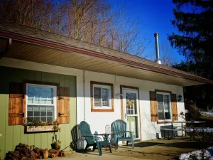 Image of Cozy Cottage w\/wood stove, firepit, pond & hiking trails near Snow Trails