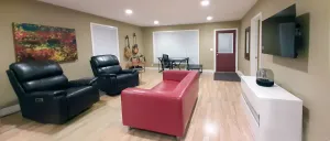 Image of Recliners. Single Level Living. Walk in shower.