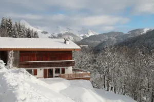 Image of In a magnificent chalet in Les Gets, apartment and garden not overlooked, Multipas