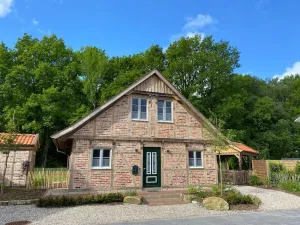 Image of New charming half-timbered house by the lake in the idyllic Münsterland region