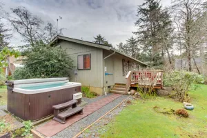 Image of Dog-Friendly Cottage with Private Hot Tub, Deck, Berry Bushes, & Beach Access