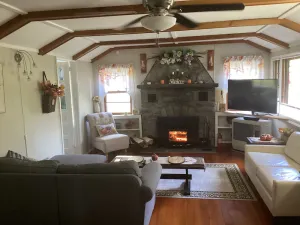 Image of Warm welcoming cozy cottage in the woods