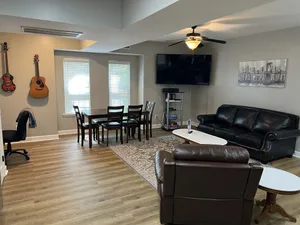 Image of Newly remodeled, Hot Tub, 70n inch tv Private Entrance, Convenient location