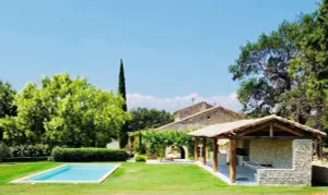 Image of Stone house combining the old and the new, amidst vineyards and lavender fields