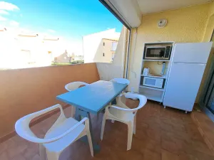 Image of Studio cabine avec terrasse, 4 couchages, parking privé - Marseillan - FR-1-326-415