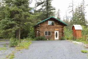 Image of “Jack London’s Cabin”, Genuine Alaskan Log Cabin built by owners! Self-check in.