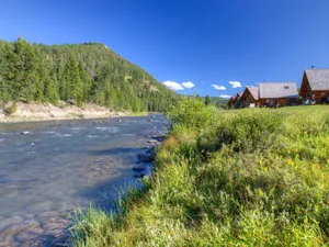 Image of Beautiful cabin on Gallatin River in Big Sky, MT! Near Big Sky & Yellowstone!