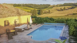 Image of Sublime views, peace & serenity in French Tuscany. Air conditioning, heated pool