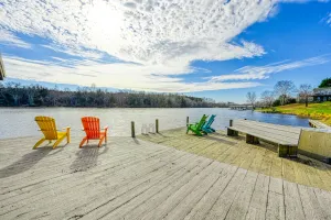Image of Huge lakefront home with A\/C, sunroom, boat ramp, WIFI,game room, deck, & kayaks