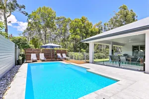Image of Resort Style Home with Solar Heated Pool, Huge Outdoor Patio with TV