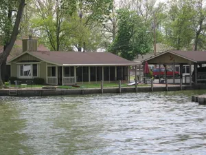 Image of Schmucker Rentals, Tecumseh Island.  Great fishing off the point.