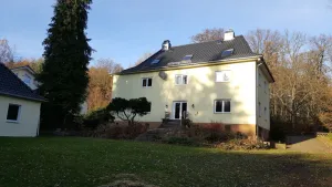 Image of Apartment near the forest with a large garden with playground and fire pit