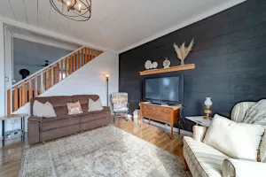 Image of 19th-century homestead on an organic dairy farm with gorgeous gardens & views