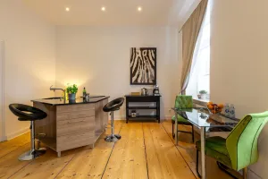 Image of For two people with show kitchen and balcony