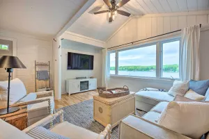 Image of Lakefront Battle Creek Home w\/ Fishing Dock!