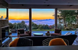 Image of Hillcrest Glasshouse - a minimalist modern retreat