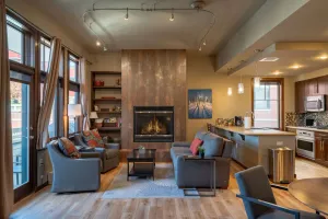 Image of Howelsen Place A302 | Stay Downtown | Private Parking Garage | Fire Pit with Views