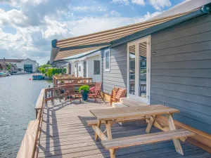 Image of Waterfront chalet with swimming ladder
