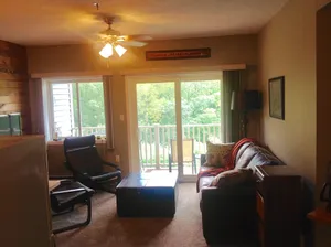 Image of River front Condo with views of ski trails at Loon Mt