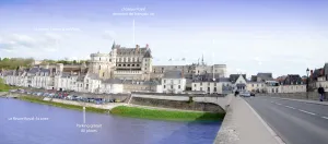 Image of View of the Loire and château, charming air-conditioned apartment, 65m2, sleeps 6\/8