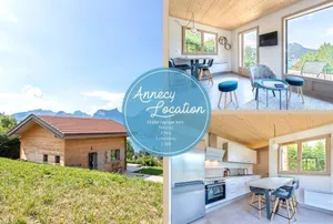 Image of Magnificent Chalet : lake and mountain view.