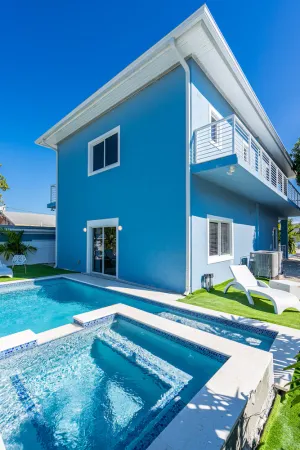 Image of Sky Blue 2 Story Home in the Beautiful Florida Keys