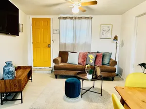 Image of Guest house with great view of the star on the Franklin Mountains.