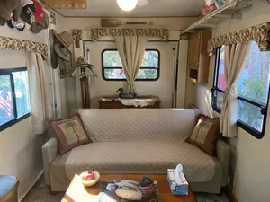 Image of 39 foot fifth wheel with on-site free dockage and launching. October Specials!